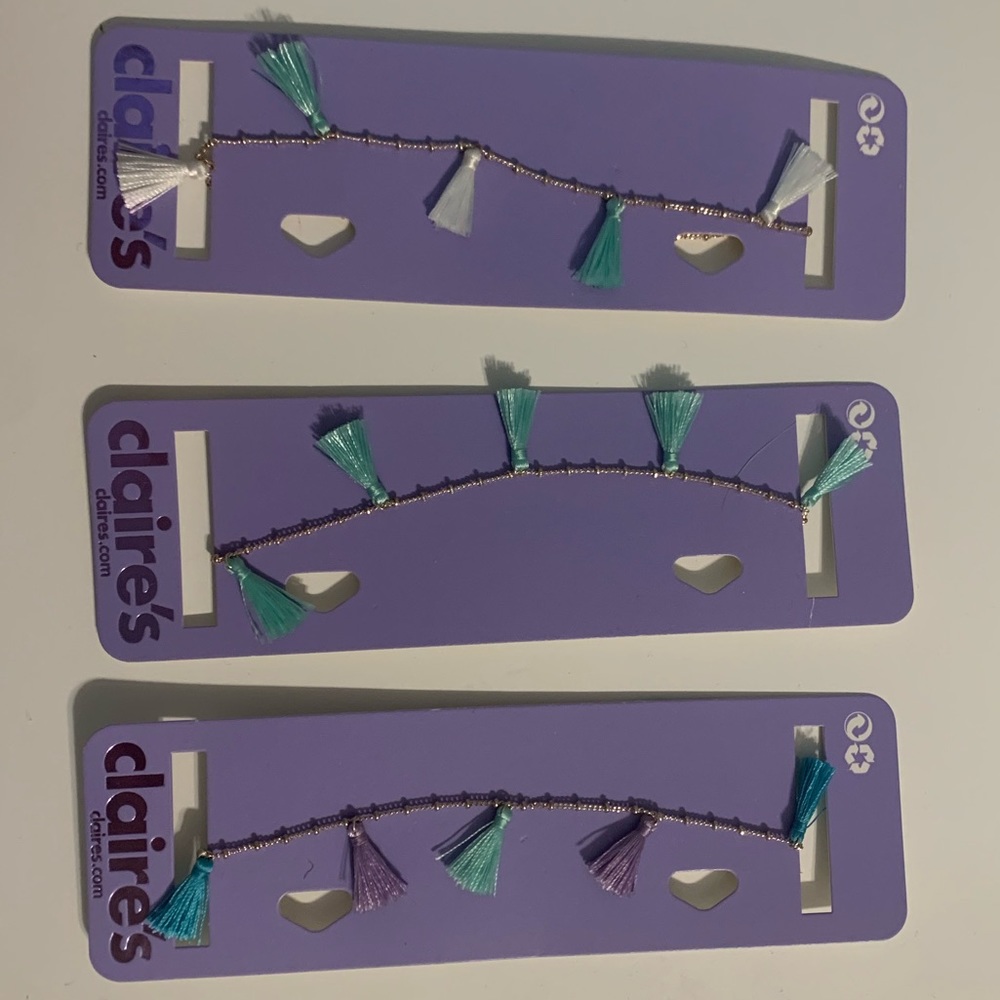 3 Pack Claire’s Assorted Tassel Necklaces